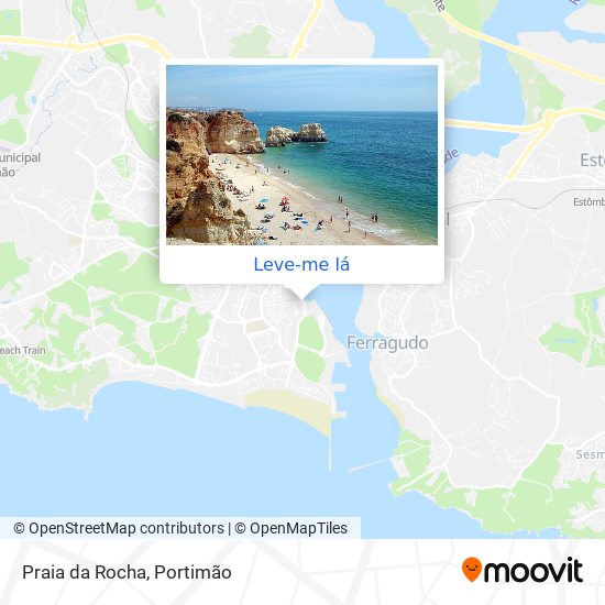 Praia da Rocha mapa