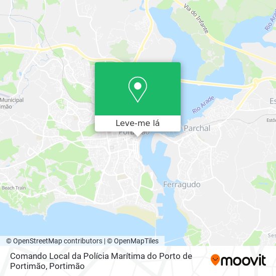 Comando Local da Polícia Marítima do Porto de Portimão mapa