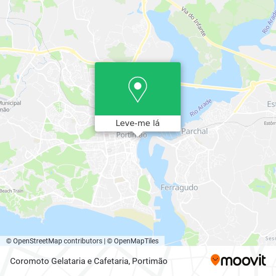 Coromoto Gelataria e Cafetaria mapa