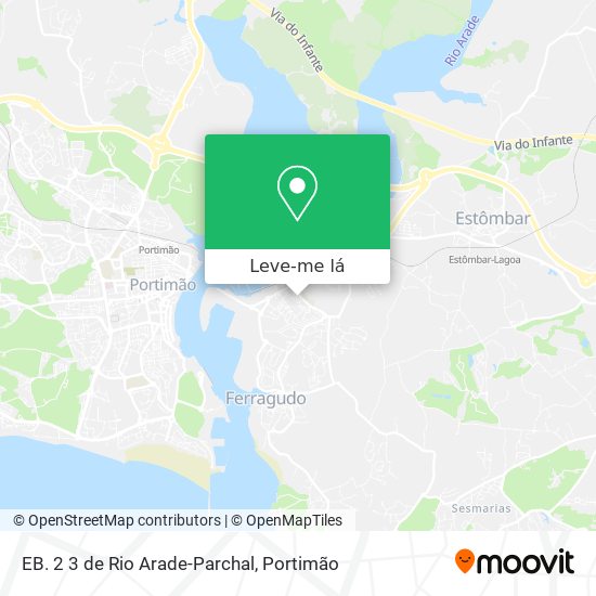 EB. 2 3 de Rio Arade-Parchal mapa