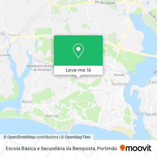 Escola Básica e Secundária da Bemposta mapa