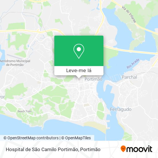 Hospital de São Camilo Portimão mapa
