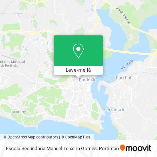 Escola Secundária Manuel Teixeira Gomes mapa