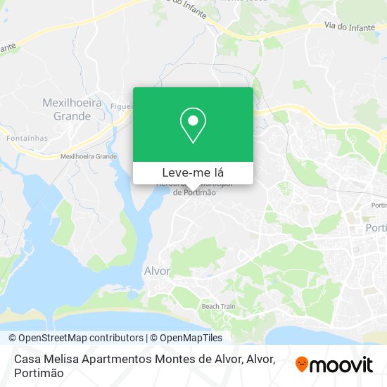 Casa Melisa Apartmentos Montes de Alvor, Alvor mapa