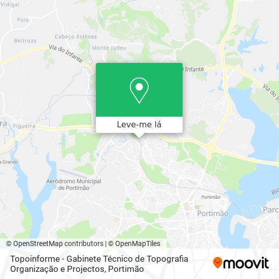 Topoinforme - Gabinete Técnico de Topografia Organização e Projectos mapa