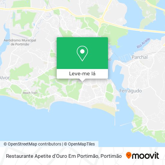 Restaurante Apetite d'Ouro Em Portimão mapa