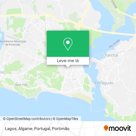 Lagos, Algarve, Portugal mapa