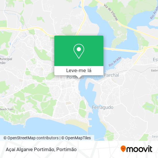 Açaí Algarve Portimão mapa