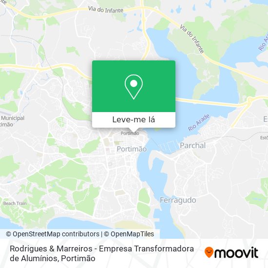 Rodrigues & Marreiros - Empresa Transformadora de Alumínios mapa
