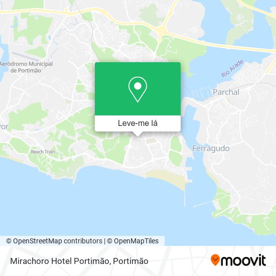 Mirachoro Hotel Portimão mapa