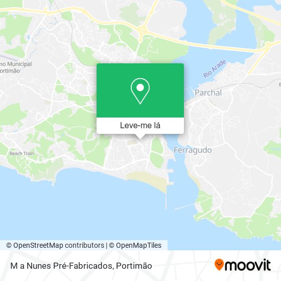 M a Nunes Pré-Fabricados mapa