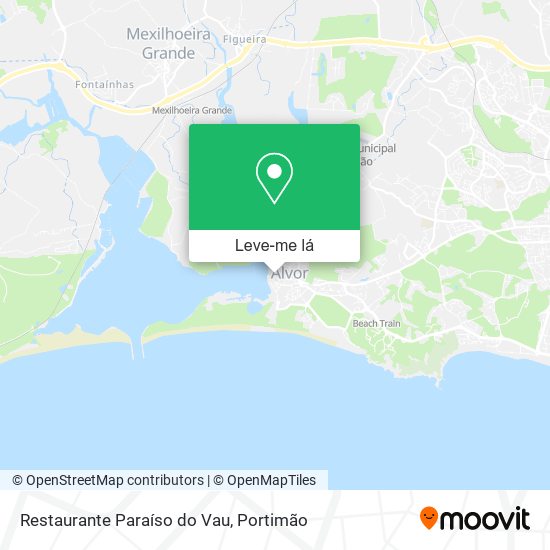 Restaurante Paraíso do Vau mapa