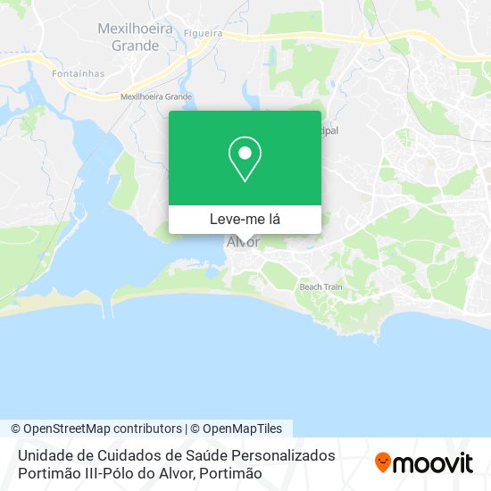 Unidade de Cuidados de Saúde Personalizados Portimão III-Pólo do Alvor mapa