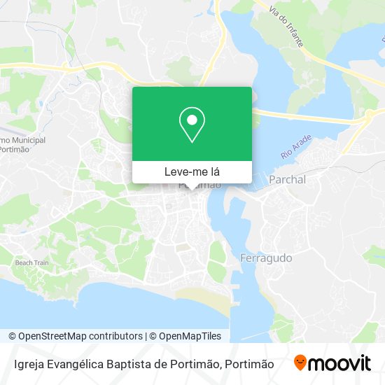 Igreja Evangélica Baptista de Portimão mapa