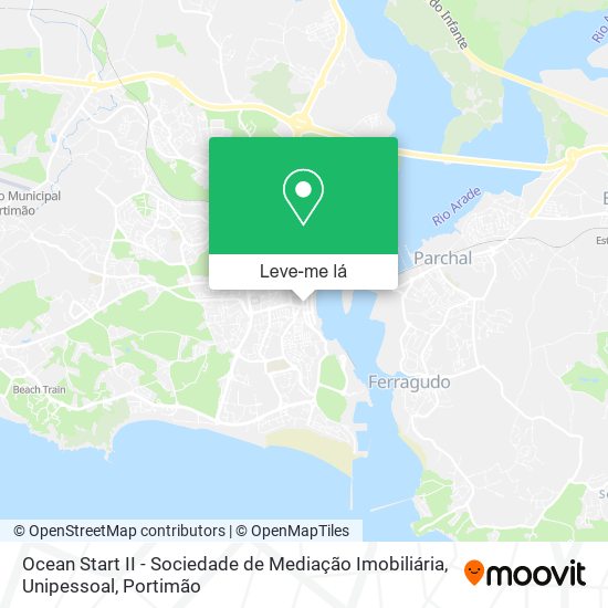 Ocean Start II - Sociedade de Mediação Imobiliária, Unipessoal mapa