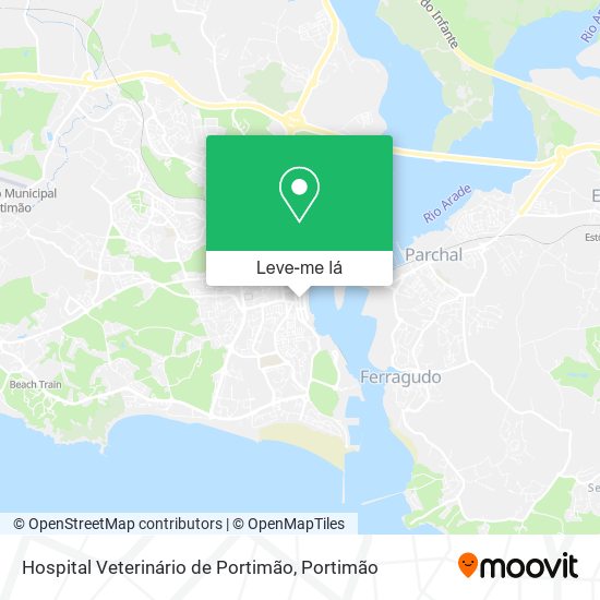 Hospital Veterinário de Portimão mapa