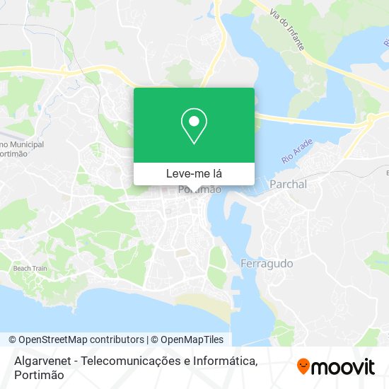 Algarvenet - Telecomunicações e Informática mapa