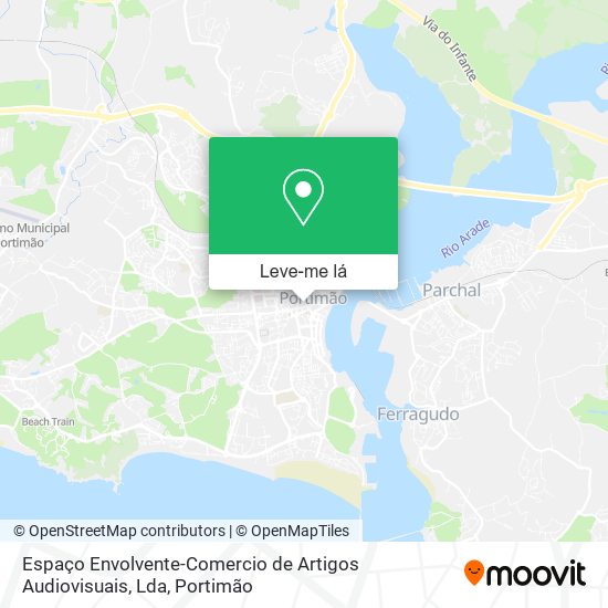 Espaço Envolvente-Comercio de Artigos Audiovisuais, Lda mapa