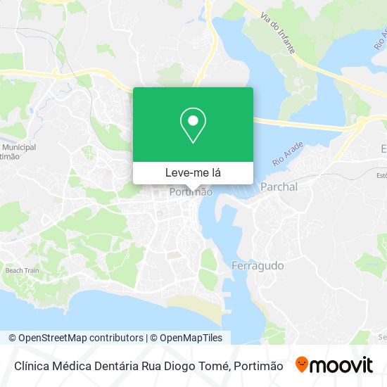 Clínica Médica Dentária Rua Diogo Tomé mapa