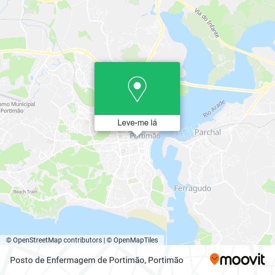 Posto de Enfermagem de Portimão mapa