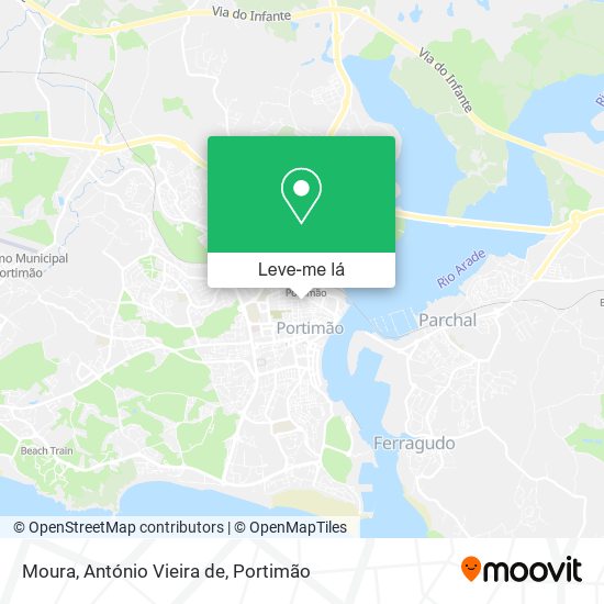 Moura, António Vieira de mapa