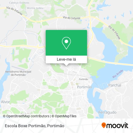 Escola Boxe Portimão mapa