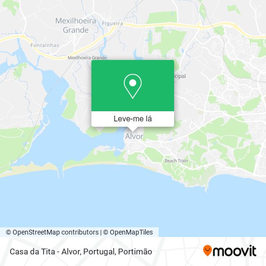 Casa da Tita - Alvor, Portugal mapa