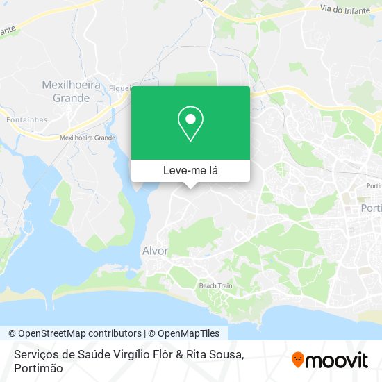 Serviços de Saúde Virgílio Flôr & Rita Sousa mapa