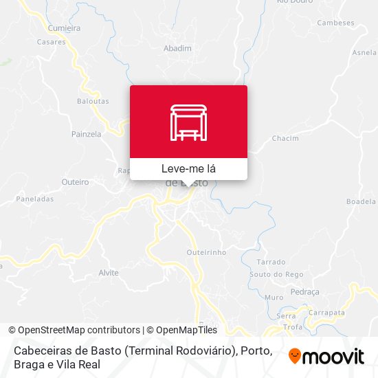 Cabeceiras de Basto (Terminal Rodoviário) mapa