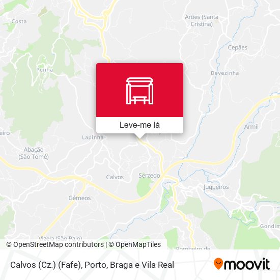 Calvos (Cz.) (Fafe) mapa