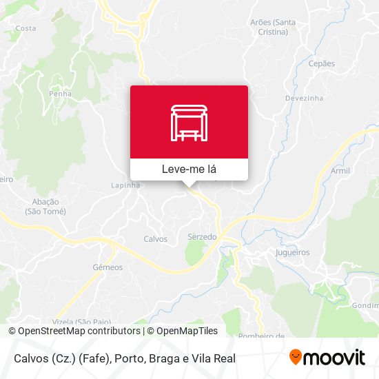 Calvos (Cz.) (Fafe) mapa