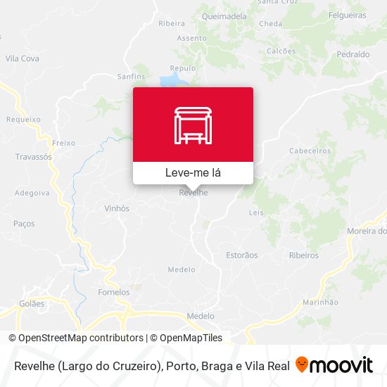 Revelhe (Largo do Cruzeiro) mapa