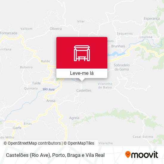 Castelões (Rio Ave) mapa