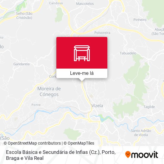 Escola Básica e Secundária de Infias (Cz.) mapa