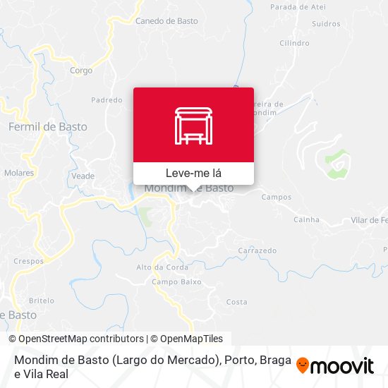 Mondim de Basto (Largo do Mercado) mapa