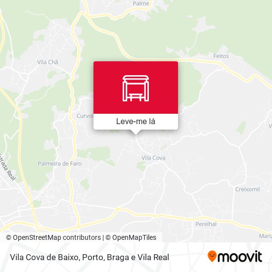 Vila Cova de Baixo mapa