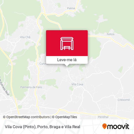 Vila Cova (Pinto) mapa