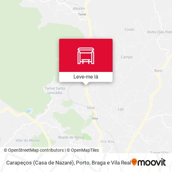 Carapeços (Barroco) mapa