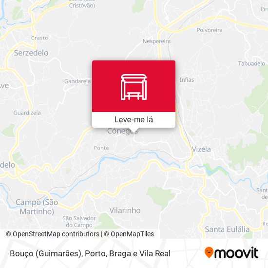 Bouço (Guimarães) mapa