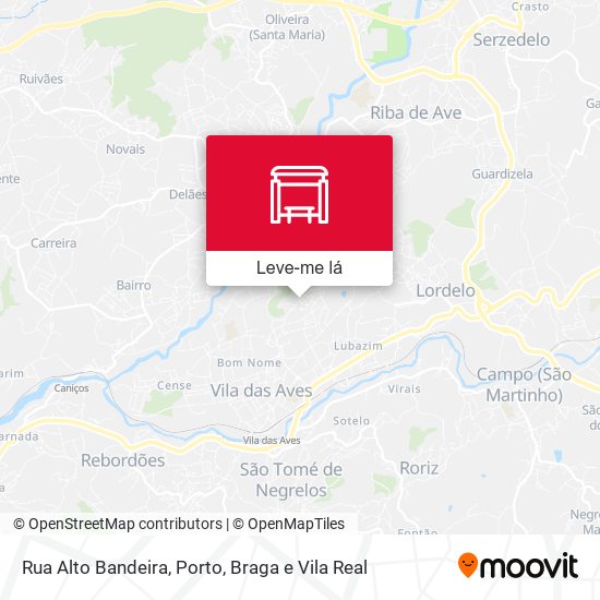 Rua Alto Bandeira mapa