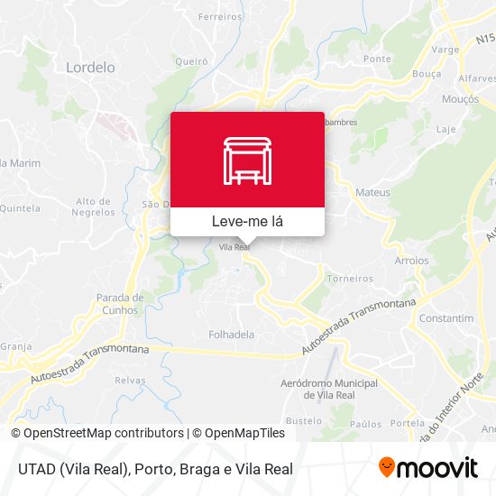 UTAD (Vila Real) mapa