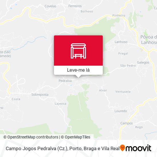 Campo Jogos Pedralva (Cz.) mapa