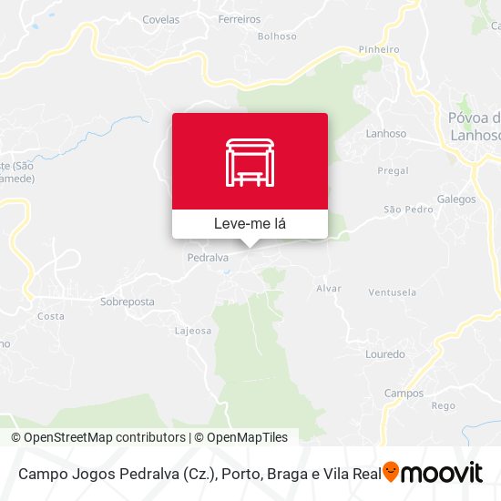 Campo Jogos Pedralva (Cz.) mapa