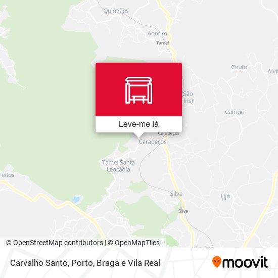 Carvalho Santo mapa