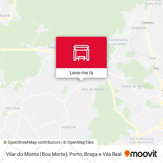 Vilar do Monte (Boa Morte) mapa