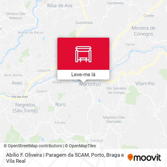 Abílio F. Oliveira | Paragem da SCAM mapa