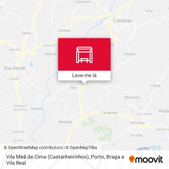 Vila Meã de Cima (Castanheirinhos) mapa