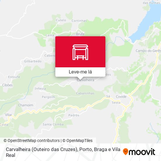 Carvalheira (Outeiro das Cruzes) mapa