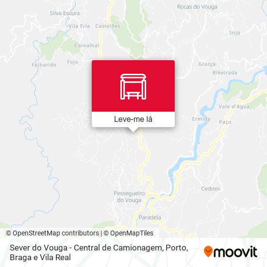 Sever do Vouga - Central de Camionagem mapa