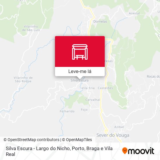 Silva Escura - Largo do Nicho mapa
